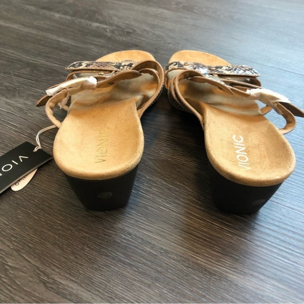Vionic Snakeskin Pattern Sandals - image 3